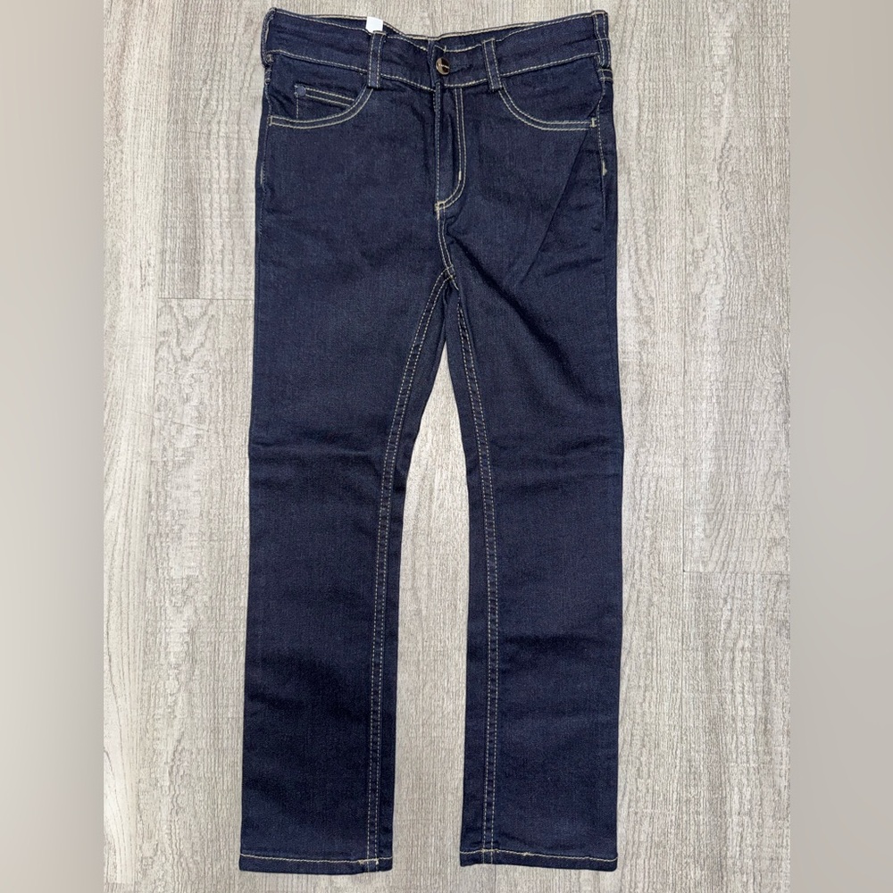 Jacadi Paris Boys Dark Wash Slim Jeans Size 6Y 116cm NWT